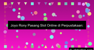 Joyo Rony Pasang Slot Online Di Perpustakaan