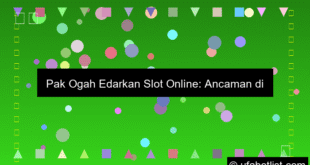 Pak Ogah Edarkan Slot Online Ke Anak Sma